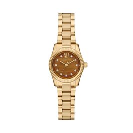 Жіночий годинник Michael Kors Lexington, 26мм, кварцовий механізм, сталевий браслет (колір коричневе золото)