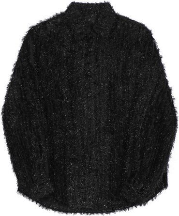 Чоловіча сітчаста сорочка Foweknow: прозора мереживна білизна з паєтками, під сорочку, біле (XL, чорне)