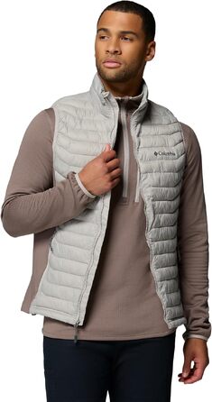 Чоловічий гібридний жилет Columbia Powder Pass Hybrid Vest, Flint Grey/Iron, розмір M
