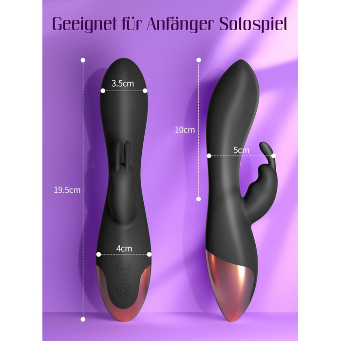 Вібратор для жінок: набір сексуальних іграшок з 10 режимами, кліторальний ділдо, G-spot вібратор, чорний колір