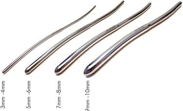 Набір дилататорів уретри: 8 дилататорів Hegar з подвійними кінцями (3-18 мм) + чохол для зберігання