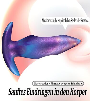 Анальний плаг Kuaecr Weichen Silikon XL для масажу G-точки та простати | Іграшки для дорослих