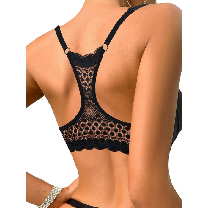 Чорний бюстгальтер GORGLITTER з кісточками, push-up, мереживо, бюстгальтер бра, 85D