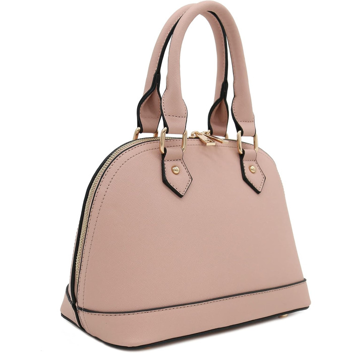 Жіноча сумка-сатчел FashionPuzzle Dome Satchel у кольорі припилений рожевий (Dusty Pink)