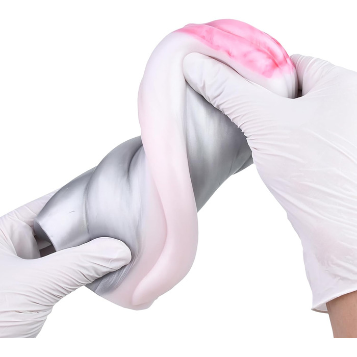 Силіконовий мастурбатор Qiyasex для чоловіків 2-в-1 з двома каналами, реалістичний, великий, компактний