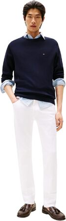 Чоловічий бавовняний джемпер Tommy Hilfiger Essential Cotton Crew Neck, синій (Desert Sky), розмір S