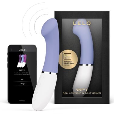LELO Gigi 3 – Вібратор для жінок з управлінням через додаток, стимуляція точки G, 8 режимів, блакитний