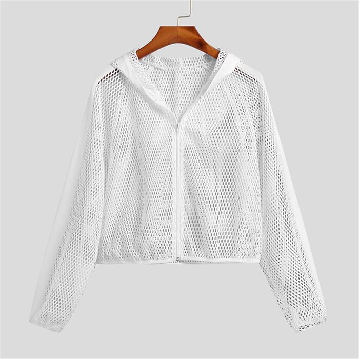 Чоловіча майка з сітки, кроп-топ з капюшоном, прозора, на блискавці, сексуальний, повсякденний стиль, футболка, одяг у стилі стрітвір, розмір 5XL, чорний колір