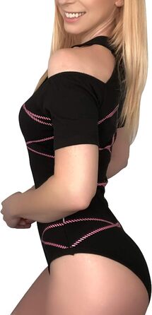 Дитячий боді-піжама Littleforbig All Tied Up чорного кольору, розмір M