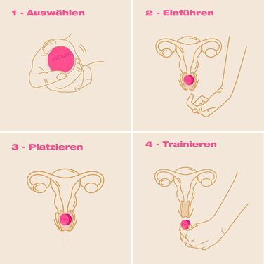 Набір для тренування м'язів тазу Intimina Laselle Routine Set з кульками (28г, 38г, 48г)