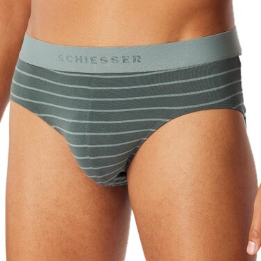Труси чоловічі Schiesser 3 шт. Bio Baumwolle Multipack Organic (XXL, Темно-синій / Зелений)