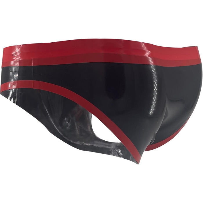 Чоловічі латексні шорти ABWL: стильні труси з натурального латексу, Cosplay, клубний одяг, чорний колір, розмір M