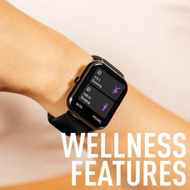 Смарт-годинник Reflex Active Series 17, дисплей 4,6 см, захист IP67, чорний ремінець