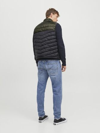 Чоловічий жилет Jack & Jones Jjehero Noos стібаний, колір Rosin/Black/White, розмір L