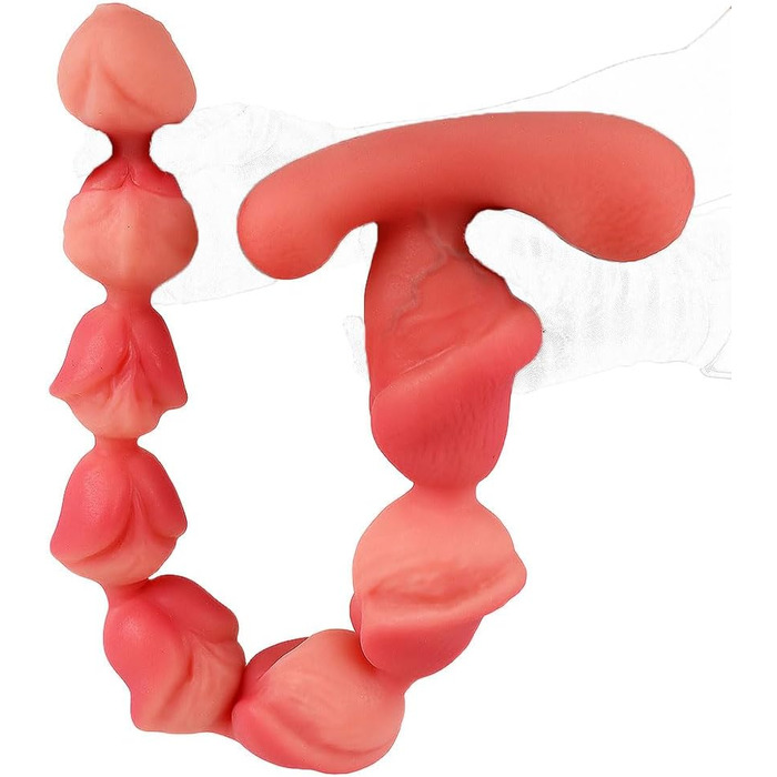 Анальний дildo з силікону NAIXBTY з набором кульок для ануса (5/6/7/8) - для чоловіків та жінок