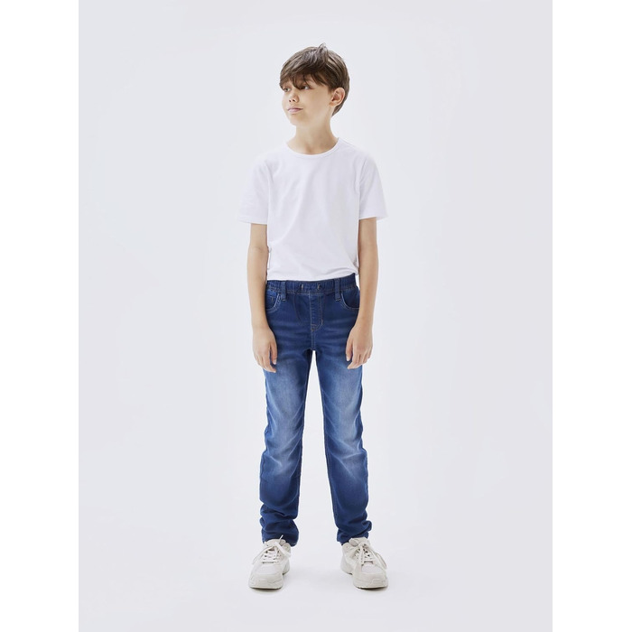 Джинси для хлопчиків NAME IT Slim Fit Sweat, темно-синій денім