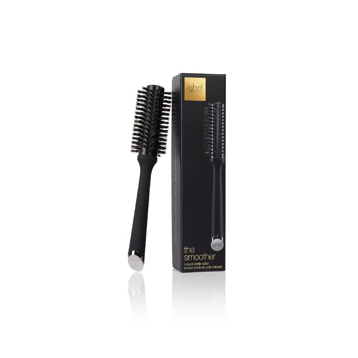 Кругла щітка для волосся ghd The Smoother з натуральною щетиною для об'єму та гладкості, 35 мм, для короткого та середнього волосся