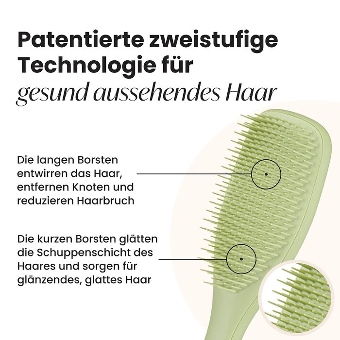Щітка для волосся Tangle Teezer Ultimate Detangler для вологого та сухого волосся всіх типів, оливкова