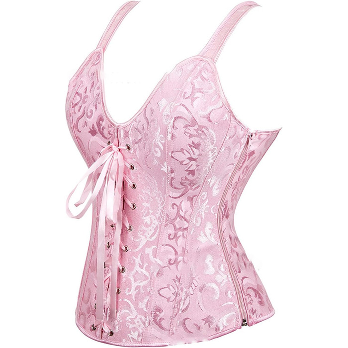Корсет-чокер Corsage Karneval для жінок, рожевий, XL. Корсет-чокер, ремені під груди, клубний одяг, для створення тонкої талії.