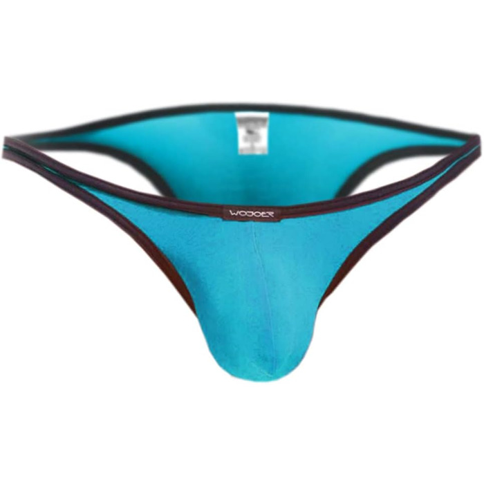 WOJOER Tanga для чоловіків, міні-труси з ластовицею, пляжні та нижня білизна, еластичні, з підняттям, преміум-якість, Made in Germany (M, Eisblau)