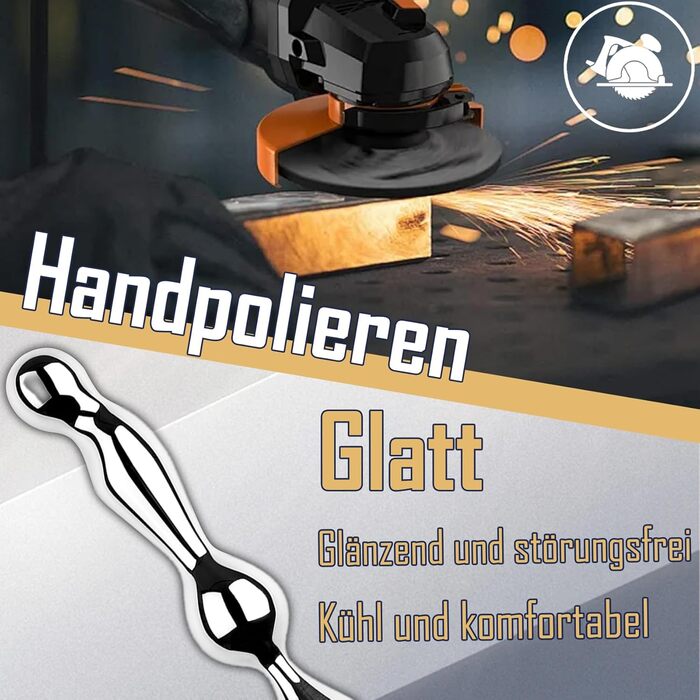 Анальний дildo з нержавіючої сталі з подвійним наконечником для масажу простати. Іграшка для дорослих, для жінок та чоловіків.