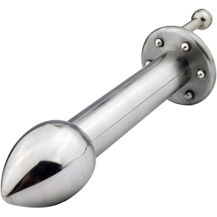 Анальний масажер ScreaAss з нержавіючої сталі, подвійний наконечник, для масажу простати та стимуляції G-точки