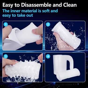 Автоматичний мастурбатор для чоловіків: 10 режимів, телескопічна конструкція, ротація, помпа, білий