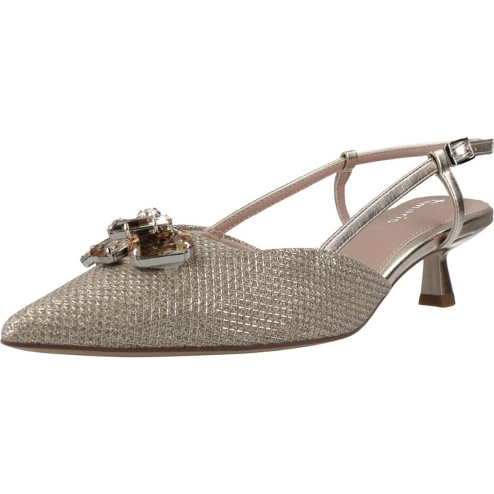 Жіночі босоніжки Tamaris Slingpumps з відкритим носком, комбіновані (текстиль/синтетика), колір Pearl Glam, розмір 39 EU