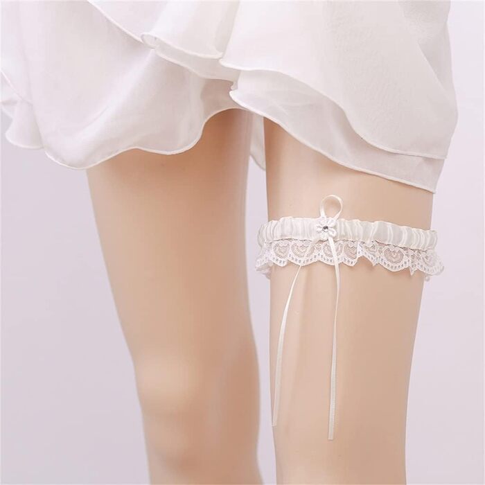 Біле мереживний стрінг для нареченої, мереживний стрінг для ніг, мереживний обруч для стегон, білий мереживний стрінг для весілля, універсальний розмір