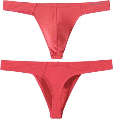 Тангіні BIATWOWR для чоловіків з еластичного матеріалу без етикетки, сексуальні та зручні, XXL, помаранчево-червоний