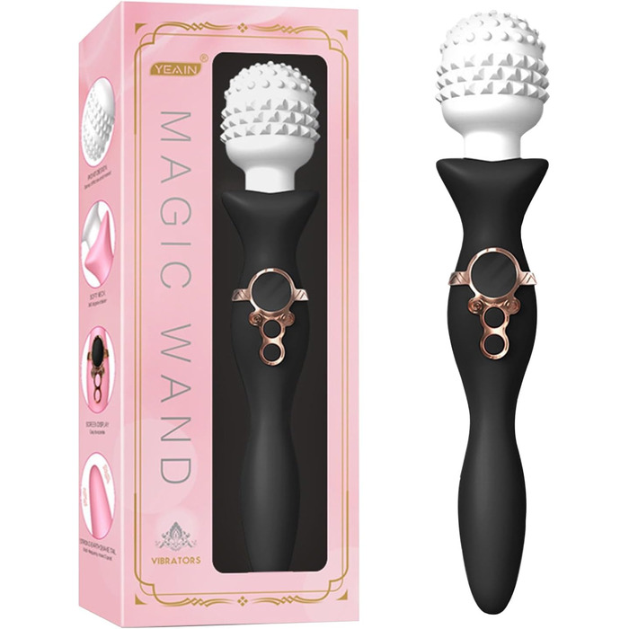 Вібратор для жінок з 9 режимів вібрації, подвійна вібрація (голова та хвіст)