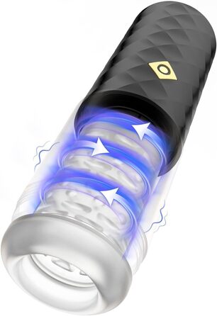 Іграшки для чоловіків: мастурбатор з 6 реалістичними голосами, 7 частотами, 4D текстурою, 380 вібрацій/хв, дискретна упаковка