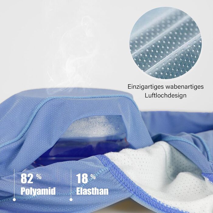 Сліпекс чоловічі труси PHOLEEY з мікрофібри, без шва, дихаючі, м'які, 3 шт. у наборі, XXL, сіро-блакитний/світло-фіолетовий/рожевий