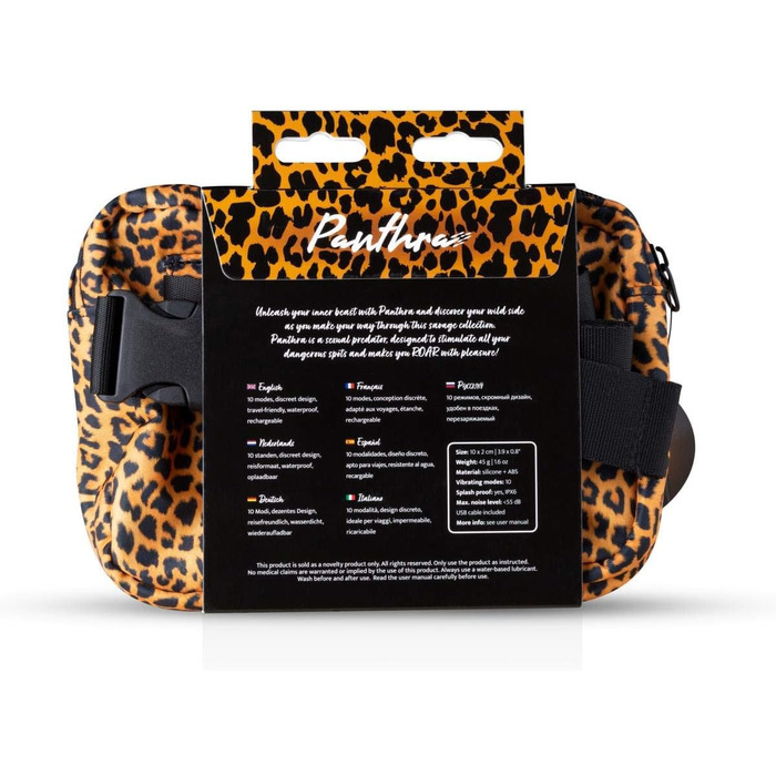 Вібратор для жінок Panthra Lippenstif Asha – Leopard – міні вібратор Bullet, водонепроникний, з чохлом
