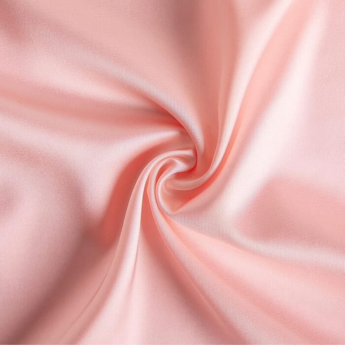 Халат жіночий легкий атласний короткий Aranmei з V-подібним вирізом, 3/4 рукав, для нареченої/дружки, з поясом, рожевий