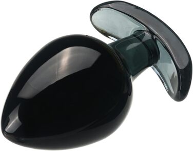 Скляний анальний дildo з анкером, великий, 6.5 см – стимулятор G-точки, анальний/вагінальний, для мастурбації, SM-іграшка для жінок та чоловіків