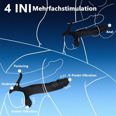 Вібратор для чоловіків, секс-іграшка для пар, 7 режимів вібрації, кільце для яєчок, стимуляція простати, чоловічий дildo, анальний плагін, набір секс-іграшок з пультом керування