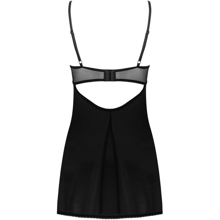 Чорна мереживна піжама-комбінезон Obsessive Serena Love M-L