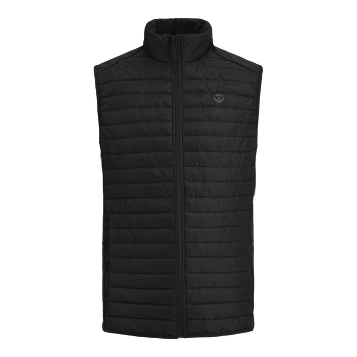 Чоловічий стібаний жилет Jack & Jones, чорний, розмір XL