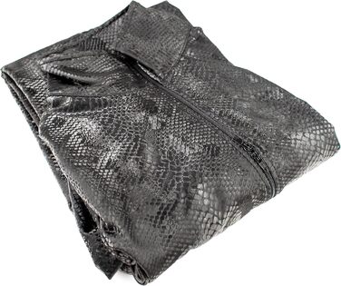 Чоловічий комбінезон з ефектом мокрого блиску Rubberfashion - шкіряний костюм-ластовиця, XXL, довгі рукави