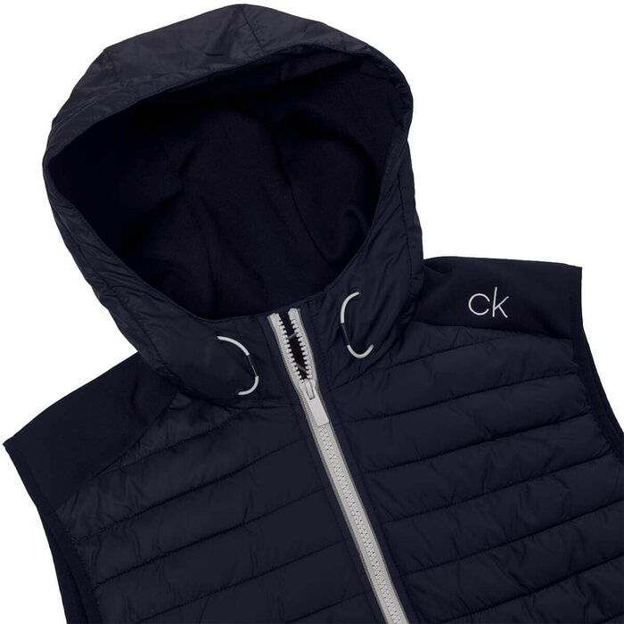 Чоловічий гібридний легкий жилет з капюшоном Calvin Klein Redwood 2026, колір Charcoal (темно-сірий), розмір M