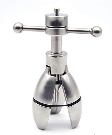 Анальний дилататор з замком Edelstahl Deluxe Asslock XL Buttplug з гачком