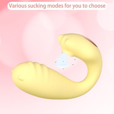 Вібратор для жінок та пар з пультом дистанційного керування, 9 режимів вібрації та 9 режимів потужності, портативний анальний дildo, жовтий