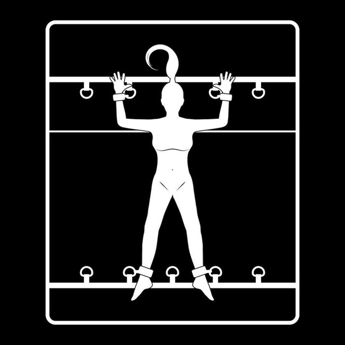 BDSM-набір INTIMEO, чорний, 4 предмети