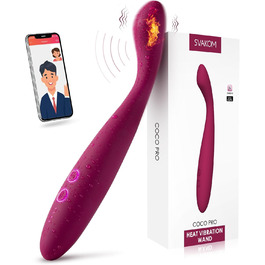 SVAKOM COCO PRO: вібратор-дилда з керуванням через додаток, нагрівання, G-точка, для жінок