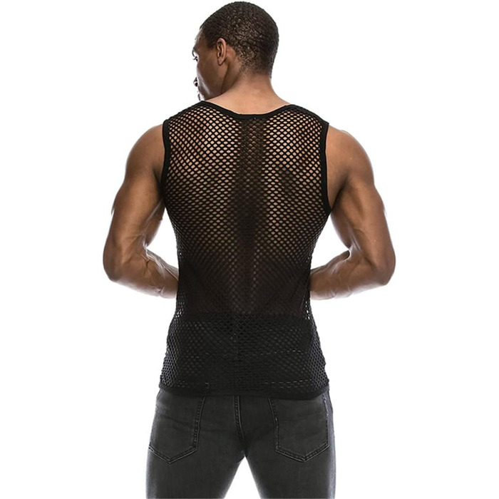 Прозора чоловіча футболка з довгим рукавом, мереживна, для клубів та вечірок, біле топ