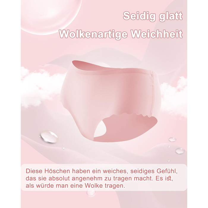 Стильні жіночі труси Sips з високою талією, безшовні, 6 шт. (Чорний, Рожевий, Бежевий, Блакитний, Червоний, Зелений), розмір M