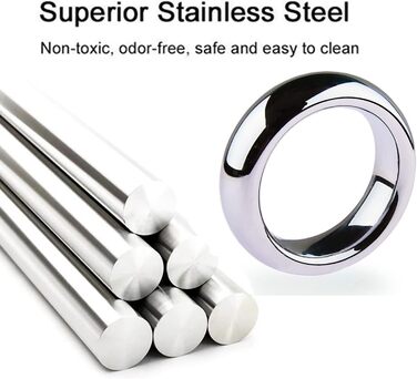 Сталевий кільце для яєчок 12X, кільце для пеніса, система бонджа для яєчок, розширювач яєчок, вага для яєчок, прес для яєчок, розширювач куль, CBT, сексуальні іграшки для чоловіків, комплект