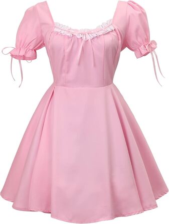 Костюм горничної MaxToonrain: Французьке плаття в стилі аніме Лоліта, костюм для жінок та дівчат, розмір XL, колір B-rosa