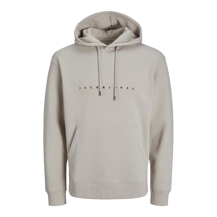 Чоловічий худі Jack & Jones JJESTAR з капюшоном, Relaxed Fit, колір Moonbeam, розмір XL